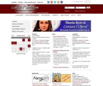 Cantarelopera.com(Il sito dedicato al Canto) Screenshot