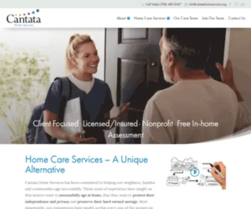 Cantatahomeservices.org(Cantata Home Services) Screenshot