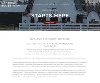 Canteraequestrian.com(Cantera Equestrian) Screenshot