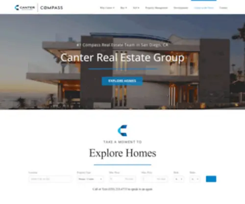 Canterbrokerage.com(Canter Real Estate Group) Screenshot