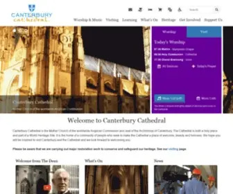 Canterbury-Cathedral.org(Canterbury Cathedral) Screenshot