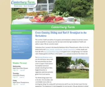 Canterbury-Farms.com(Cross-Country Skiing and Bed & Breakfast in the Berkshires) Screenshot