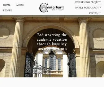 Canterbury.institute(Canterbury Institute) Screenshot