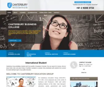 Canterburybc.com.au(Canterbury Business College) Screenshot