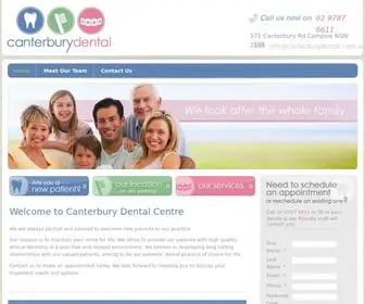 Canterburydental.com.au(Canterbury Dental Centre) Screenshot