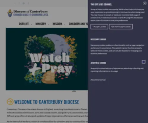 Canterburydiocese.org(Diocese of Canterbury) Screenshot