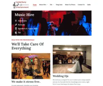 Canterburyentertainment.co.nz(Jukebox, Karaoke & DJ Hire ChCh) Screenshot