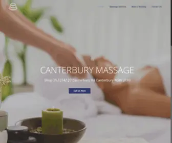 Canterburymassage.com.au(Canterbury Massage) Screenshot