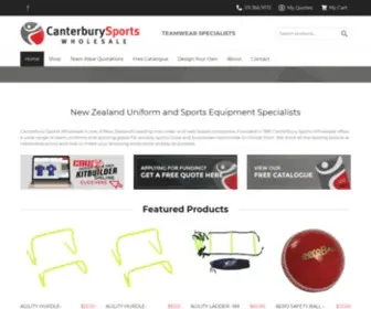 Canterburysports.co.nz(New Zealand Team Uniforms) Screenshot