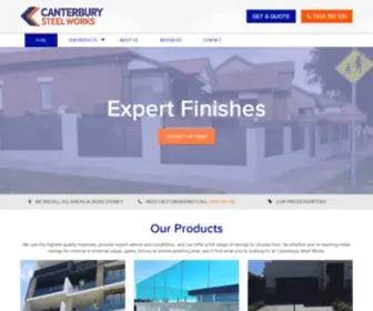 Canterburysteelworks.com.au(Canterbury Steel Works) Screenshot