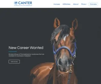 Canterusa.org(CANTER provides retiring thoroughbred racehorses with opportunities for new careers) Screenshot