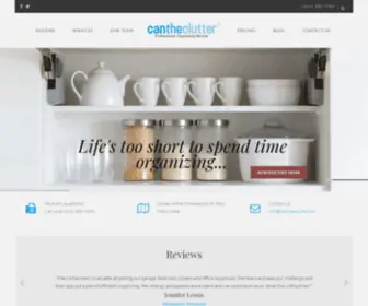 Cantheclutter.com(Home Organizing Professional In Minneapolis) Screenshot