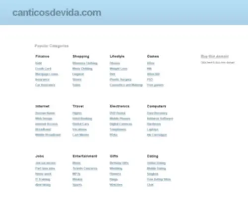 Canticosdevida.com(MUSICA CRISTIANA) Screenshot