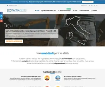 Cantieriedili.net(Servizio di segnalazione Progetti e Cantieri Edili per Aziende in tutta italia) Screenshot