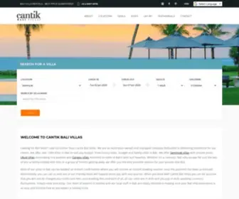 Cantikbalivillas.com(Bali Villas) Screenshot
