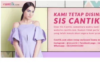 Cantik.com(De beste bron van informatie over cantik) Screenshot