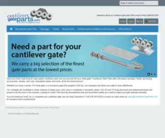 Cantilevergateparts.com(Cantilever Gate Parts Store) Screenshot