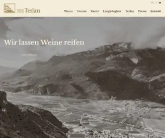 Cantina-Terlano.com(Kellerei Terlan) Screenshot