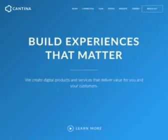 Cantina.co(A strategic design and development agency in Boston) Screenshot