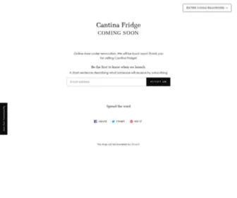 Cantinafridge.com(Cantina Fridge) Screenshot