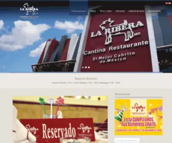 Cantinalaribera.com.mx(Cantina La Ribera) Screenshot