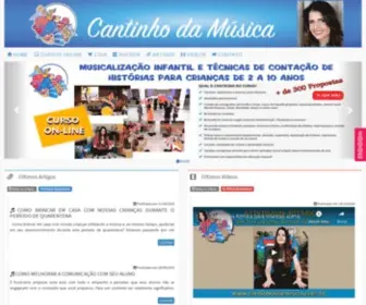 Cantinhodamusica.com.br(Cantinho da Música) Screenshot