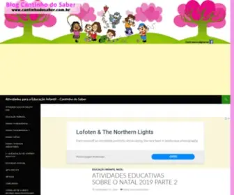 Cantinhodosaber.com.br(Atividades para a Educação Infantil) Screenshot