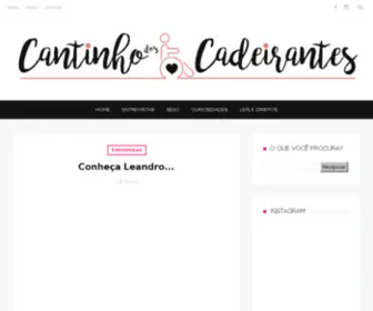 Cantinhodoscadeirantes.com.br(Cantinho da Noticia) Screenshot