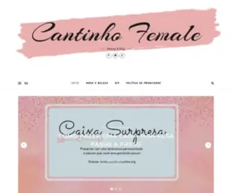 Cantinhofemale.org(Beauty & blog) Screenshot