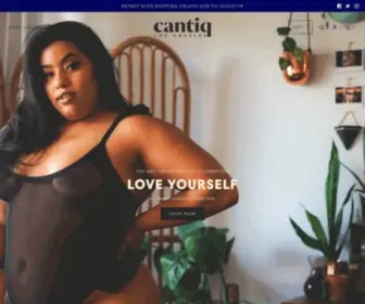 CantiqLa.com(Handmade lingerie from Los Angeles) Screenshot