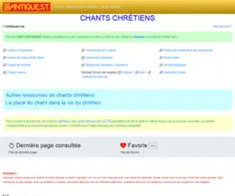 Cantiques.org(Cantiquest : Chants chrétiens) Screenshot