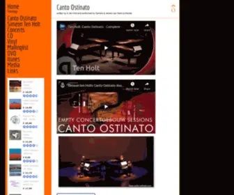 Canto-Ostinato.com(Canto Ostinato is a composition for keyboards) Screenshot