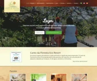 Cantodaflorestaecoresort.com.br(Canto da Floresta Eco Resort) Screenshot