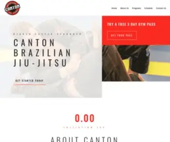 Cantonbjj.com(Canton Brazilian Jiu) Screenshot