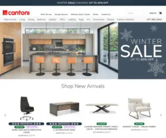 Cantoni.com(Modern Furniture & Contemporary Furniture) Screenshot