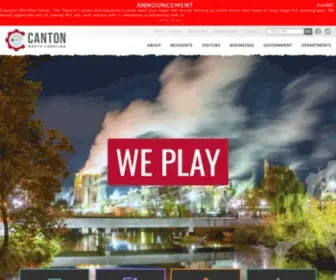 Cantonnc.com(Town of Canton) Screenshot