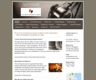 Cantor-Law.com(The Law Office of Andrew Cantor) Screenshot