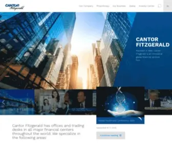 Cantor.com(Cantor Fitzgerald) Screenshot