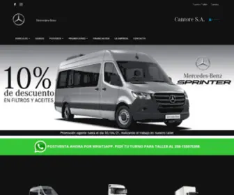 Cantore.com.ar(Concesionario Oficial Camiones y Vans Mercedes Benz) Screenshot