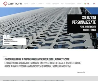 Cantorialluminio.it(Soluzioni personalizzate per il rivestimento architettonico) Screenshot