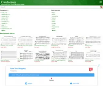 Cantorion.org(Cantorion) Screenshot