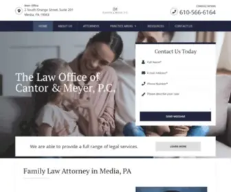 Cantormeyer.com(Family Law Attorney Media) Screenshot