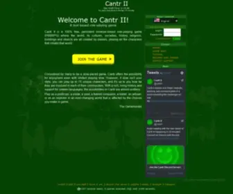 Cantr.net(Free, browser-based role-playing society simulator) Screenshot