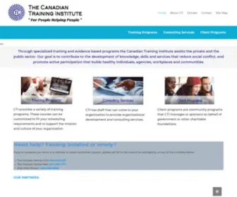 Cantraining.org(Canadian Training Institute) Screenshot