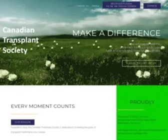 Cantransplant.ca(The Canadian Transplant Society) Screenshot