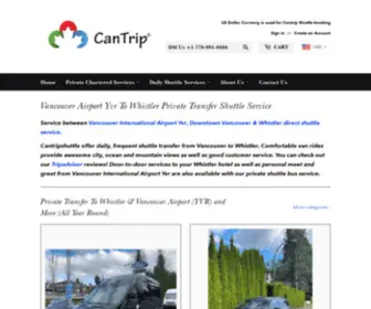 Cantripshuttle.com(Vancouver Airport (Yvr) to Whistler Private Transfer Shuttle Services) Screenshot