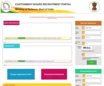 Canttboardrecruit.org(Cantonment Board Recruitment) Screenshot