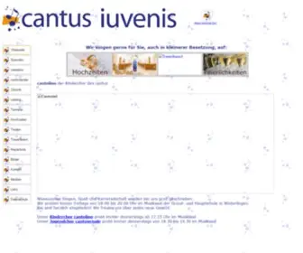 Cantusiuvenis.com(Startseite) Screenshot