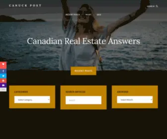 Canuckpost.com(CANADIAN REAL ESTATE ANSWERS) Screenshot