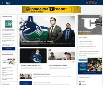 Canucks.com(Official Vancouver Canucks Website) Screenshot